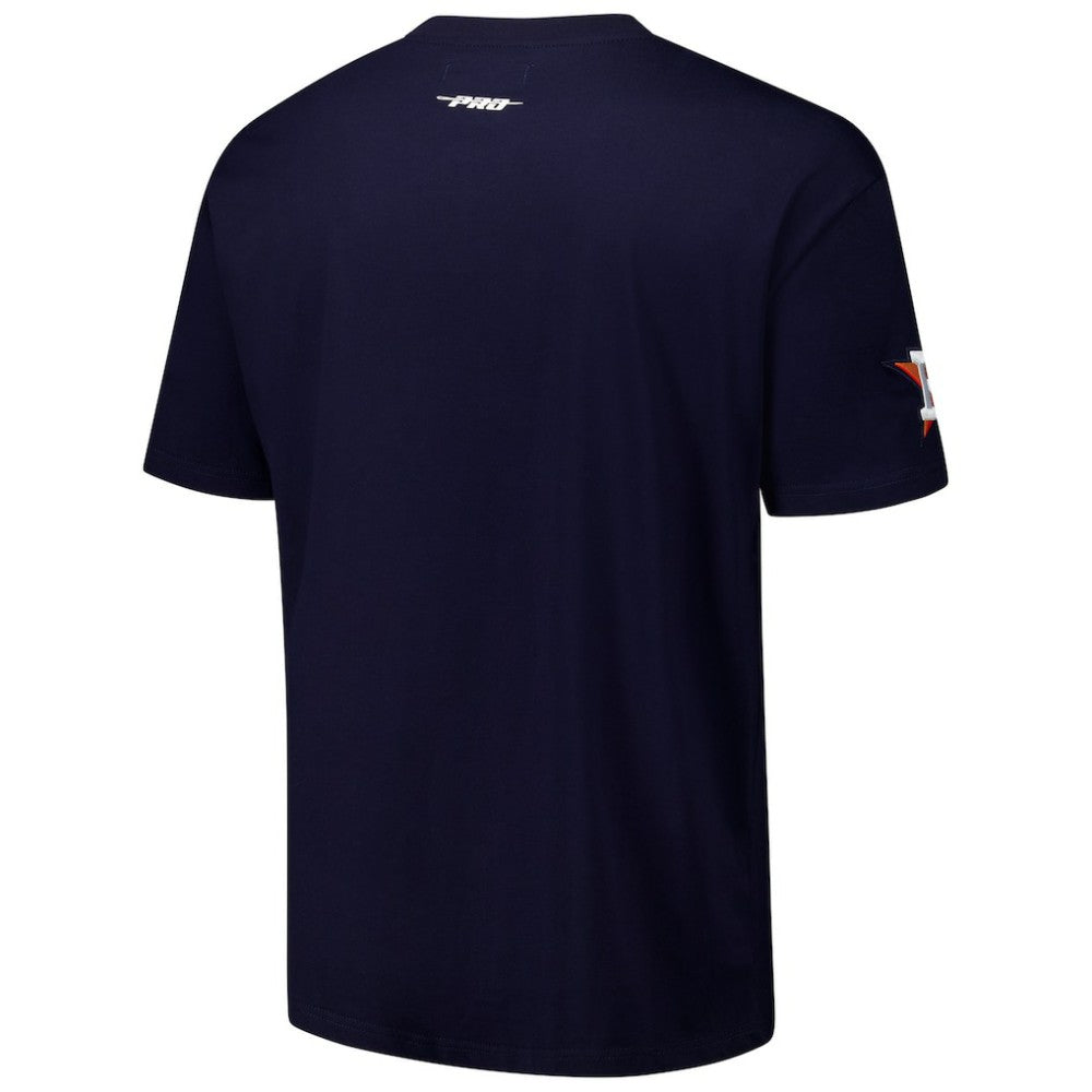 Houston Astros Pro Standard Turn It Up Dropped Shoulder T-Shirt Navy