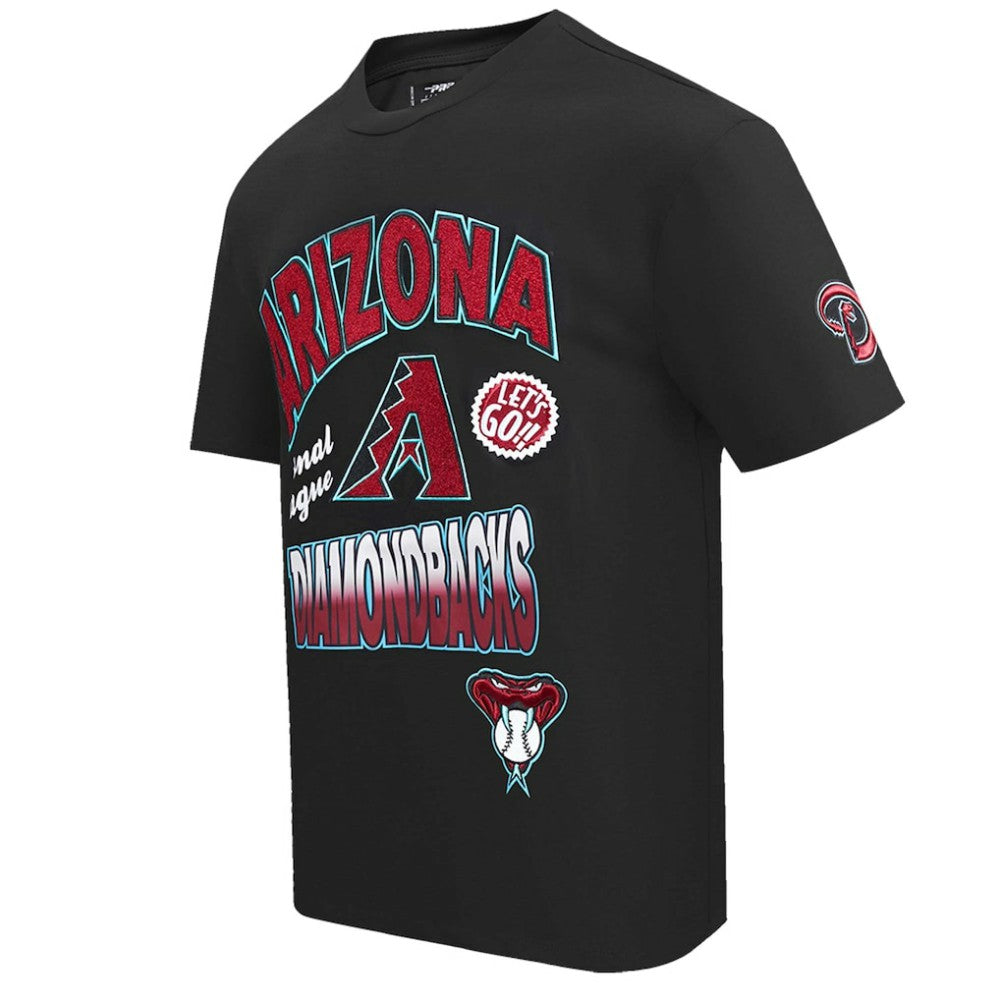 Arizona Diamondbacks Pro Standard Turn It Up Dropped Shoulder T-Shirt Black