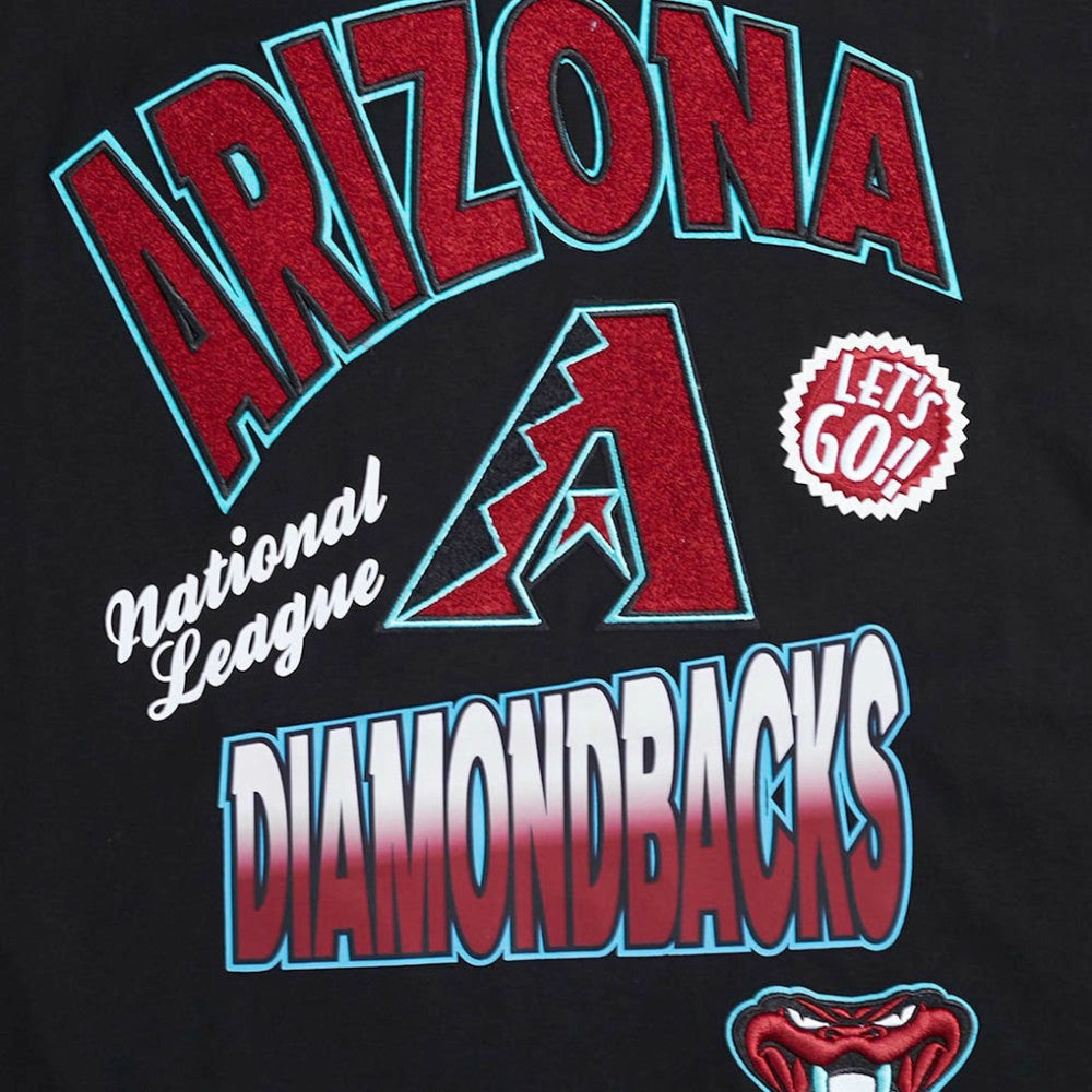 Arizona Diamondbacks Pro Standard Turn It Up Dropped Shoulder T-Shirt Black