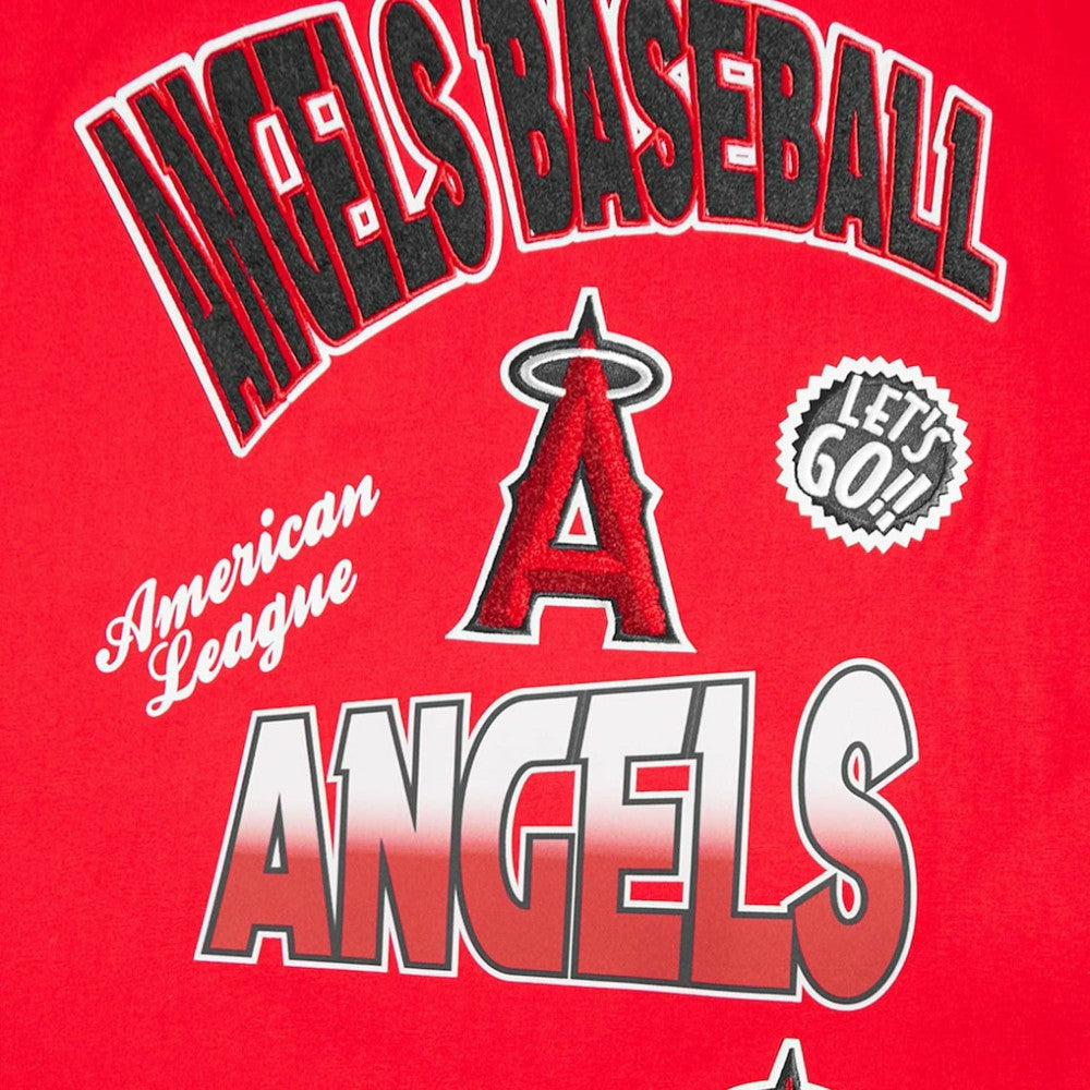 Los Angeles Angels Pro Standard Turn It Up Dropped Shoulder T-Shirt Red