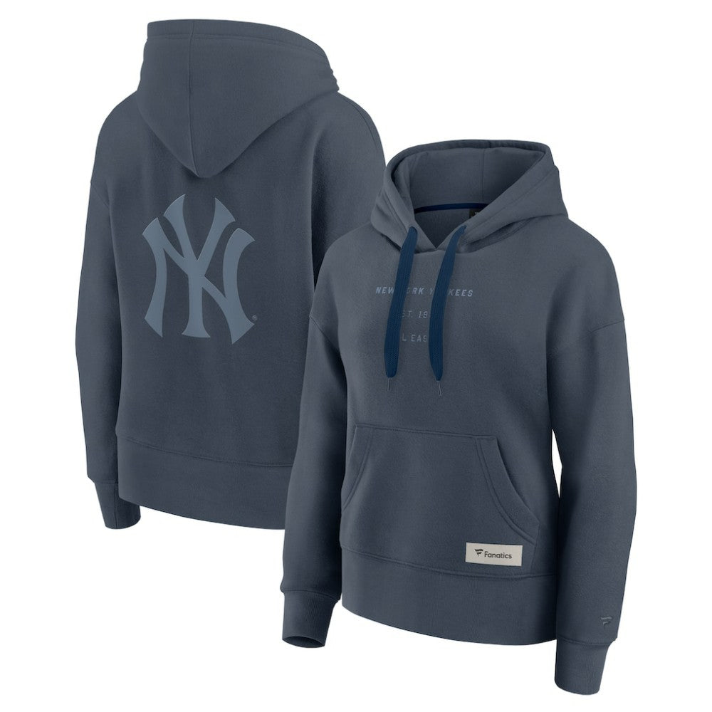 New York Yankees Women's Elements Future Ground Subtle Tonal Pullover Hoodie Blue
