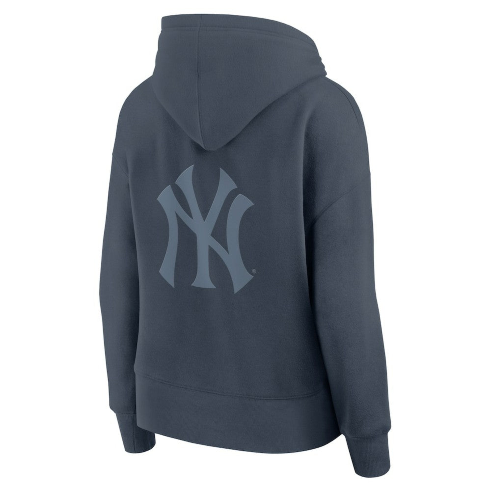 New York Yankees Women's Elements Future Ground Subtle Tonal Pullover Hoodie Blue