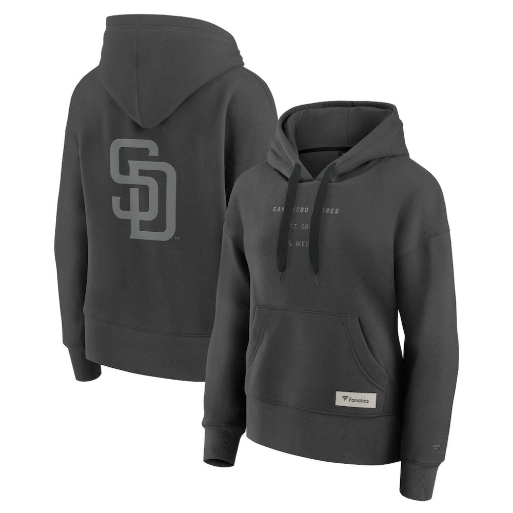 San Diego Padres Women's Elements Future Ground Subtle Tonal Pullover Hoodie Charcoal