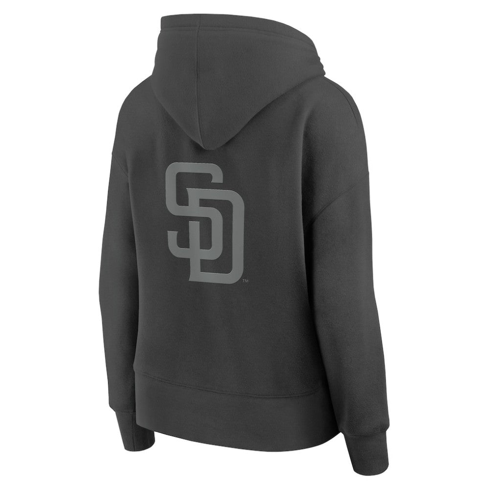 San Diego Padres Women's Elements Future Ground Subtle Tonal Pullover Hoodie Charcoal