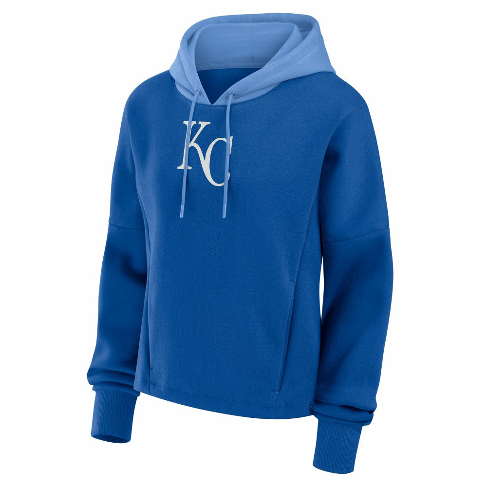 Kansas City Royals Women's Oversized Legacy Favorite Spectator Pullover Hoodie Royal