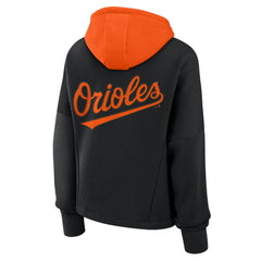 Baltimore Orioles Women's Oversized Legacy Favorite Spectator Pullover Hoodie Black