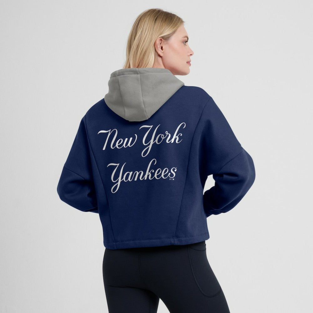 New York Yankees Women's Oversized Legacy Favorite Spectator Pullover Hoodie Navy