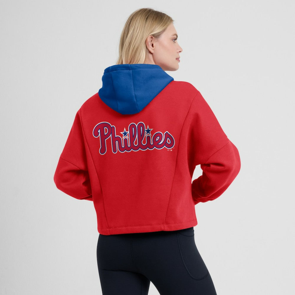 Philadelphia Phillies Women's Oversized Legacy Favorite Spectator Pullover Hoodie Red