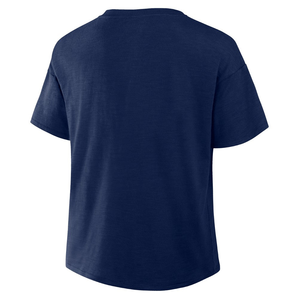 Houston Astros Women's Fan Fave Stadium Slub Boxy T-Shirt Navy