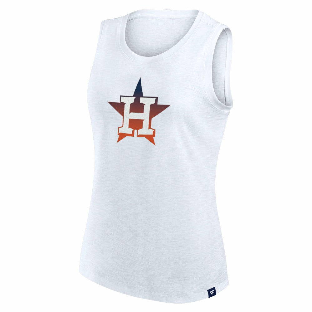Houston Astros Women's Activate Slub Tank Top White