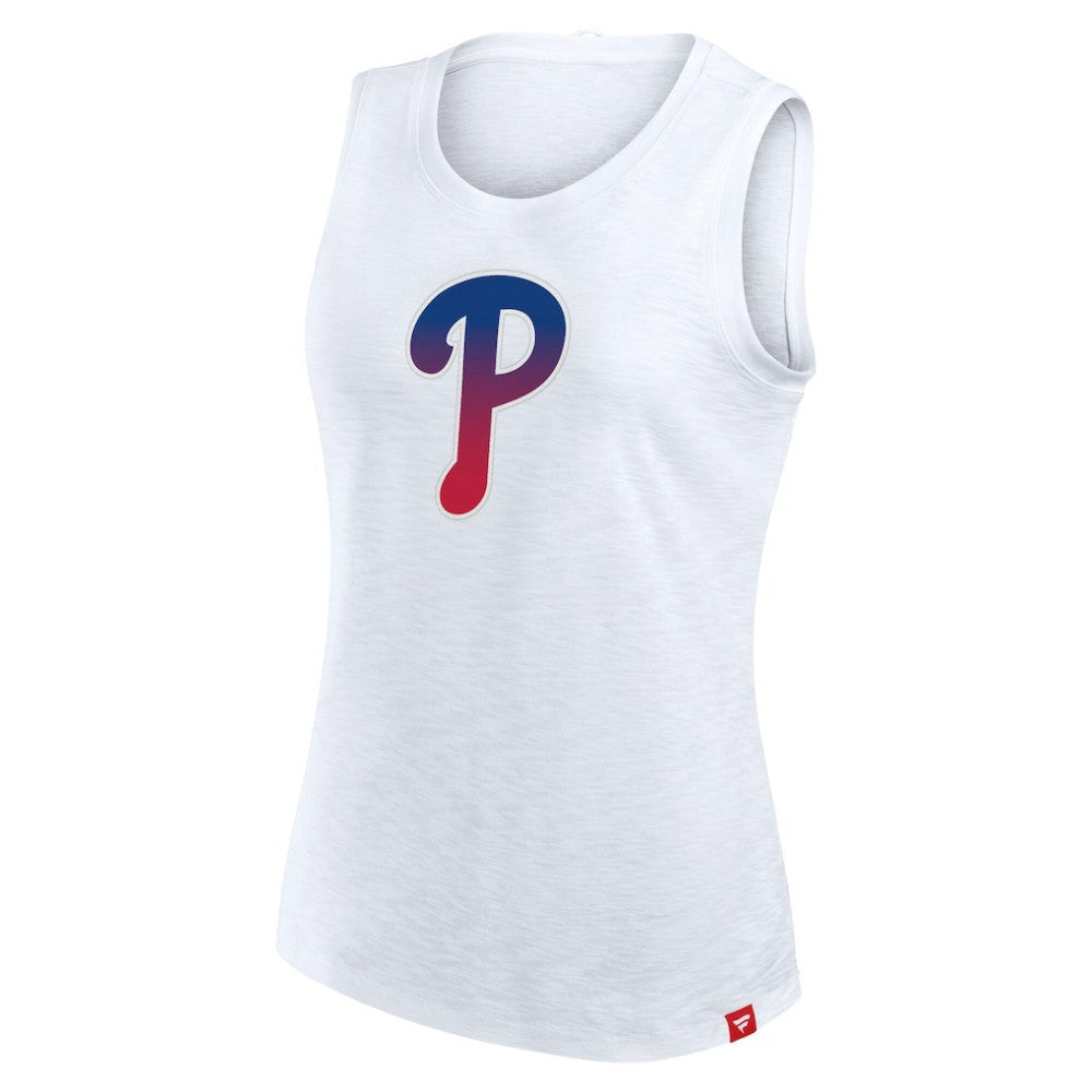 Philadelphia Phillies Women's Activate Slub Tank Top White