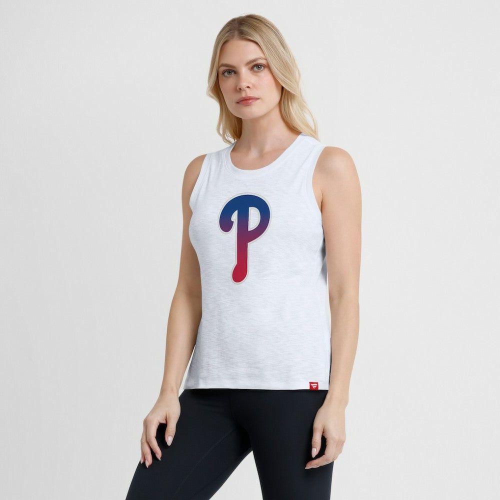 Philadelphia Phillies Women's Activate Slub Tank Top White