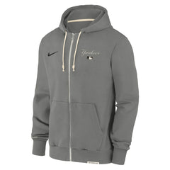 New York Yankees Authentic Collection Travel Performance Full-Zip Hoodie Charcoal
