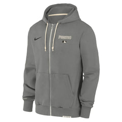 Pittsburgh Pirates Authentic Collection Travel Performance Full-Zip Hoodie Charcoal
