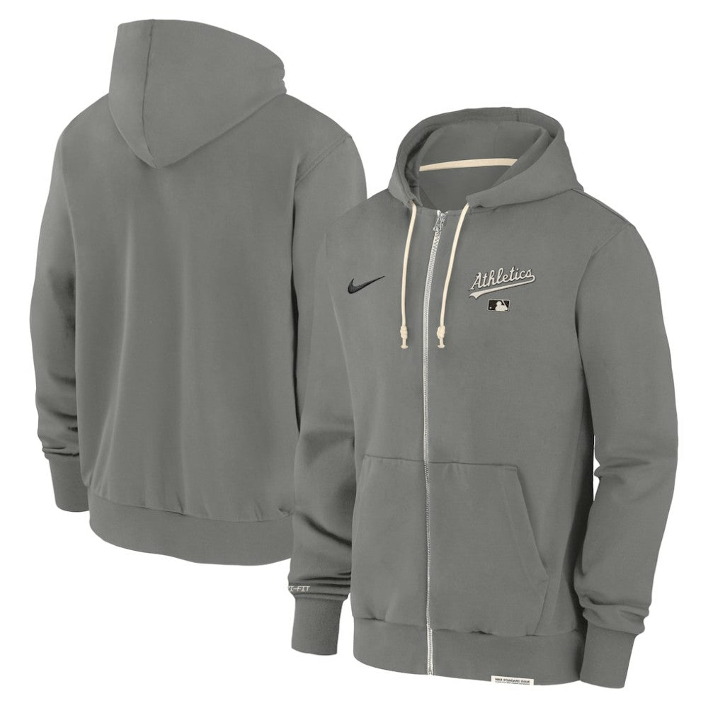 Athletics Authentic Collection Travel Performance Full-Zip Hoodie Charcoal