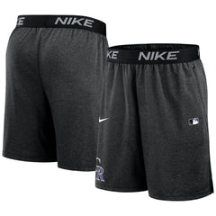 Colorado Rockies Authentic Collection Performance Knit Shorts Black