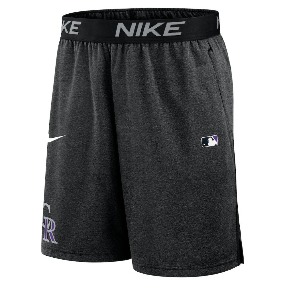 Colorado Rockies Authentic Collection Performance Knit Shorts Black