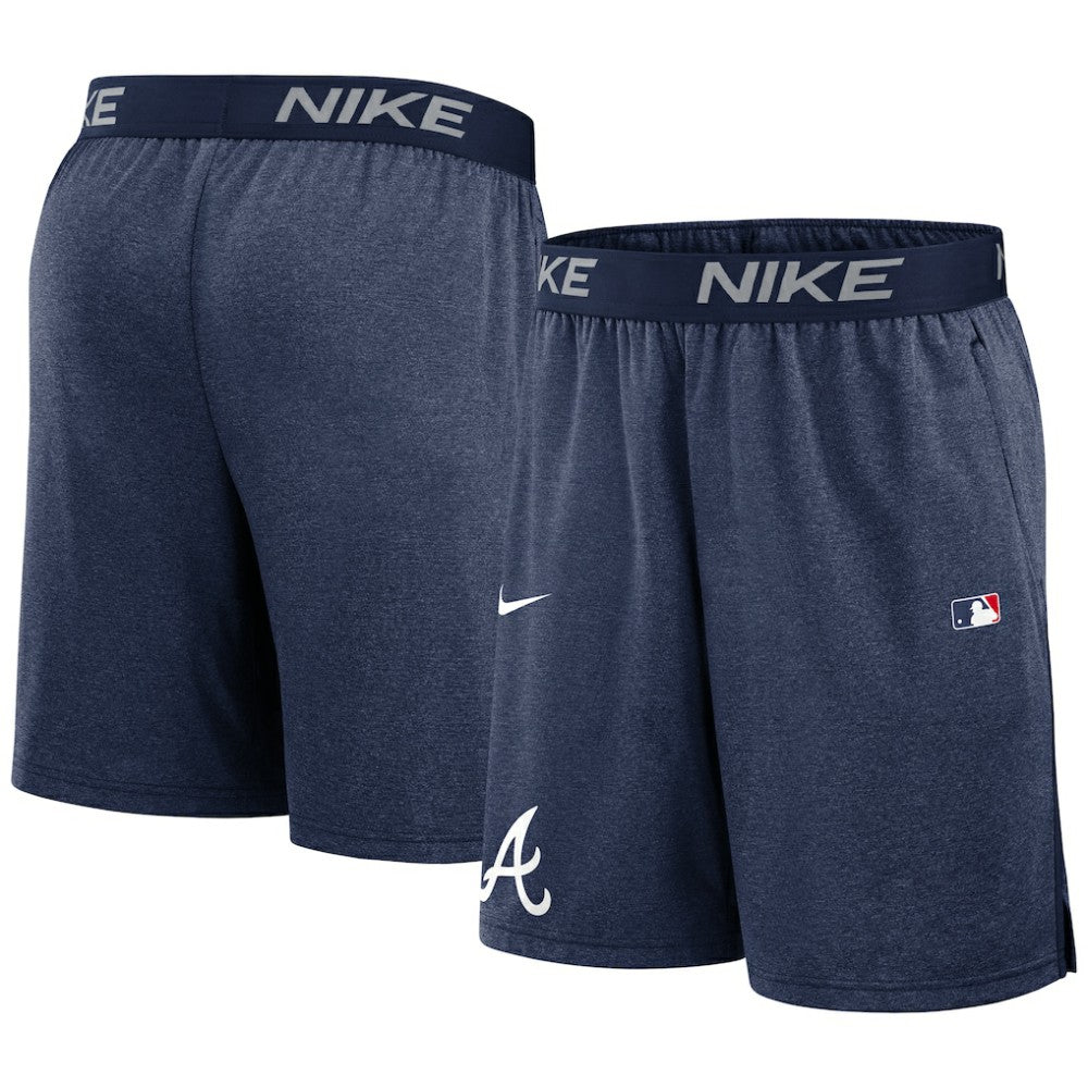 Atlanta Braves Authentic Collection Performance Knit Shorts Navy