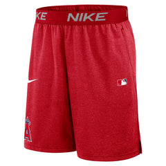 Los Angeles Angels Authentic Collection Performance Knit Shorts Red