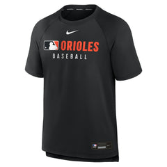 Baltimore Orioles Authentic Collection Pregame Raglan Dri-FIT T-Shirt Black