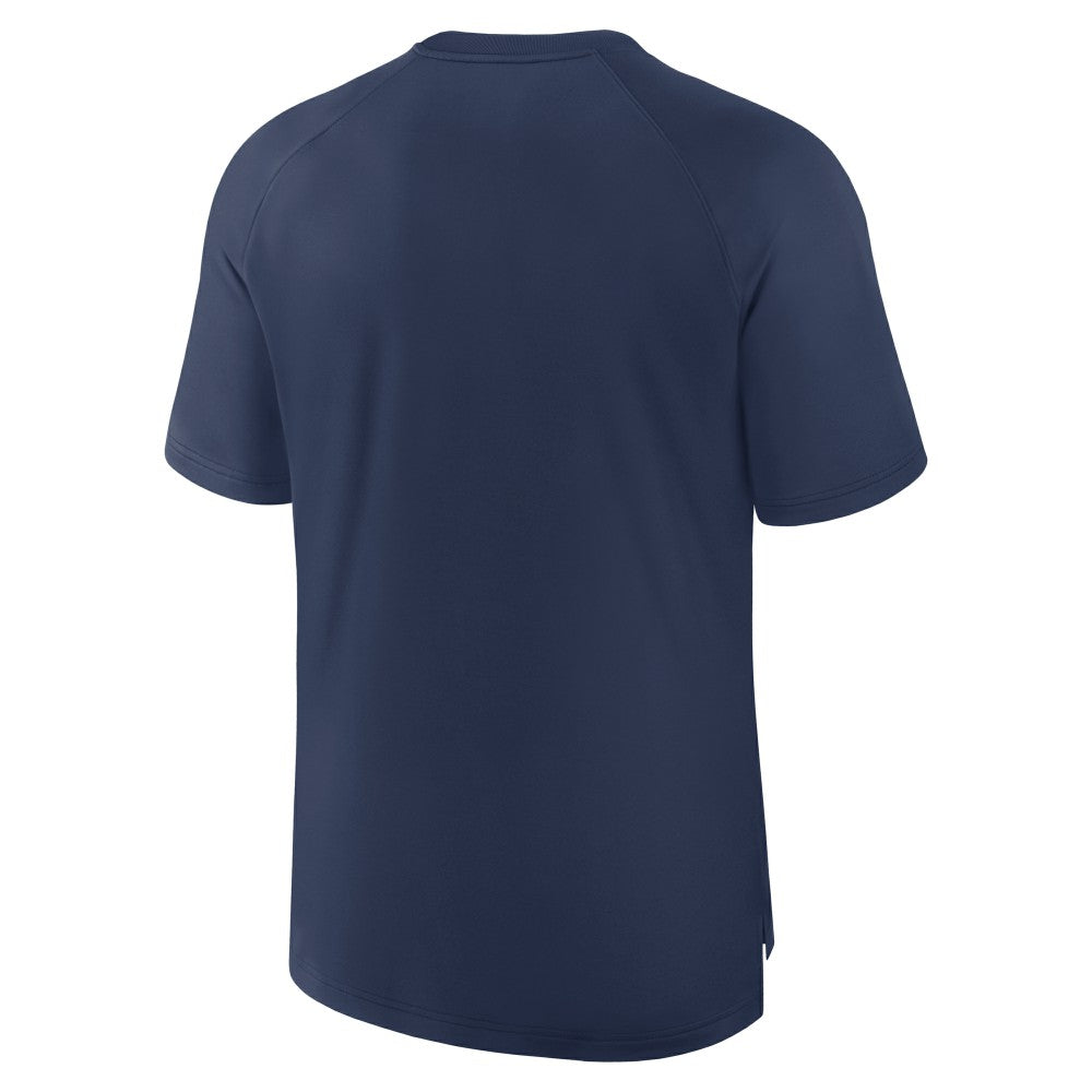 Milwaukee Brewers Authentic Collection Pregame Raglan Dri-FIT T-Shirt Navy