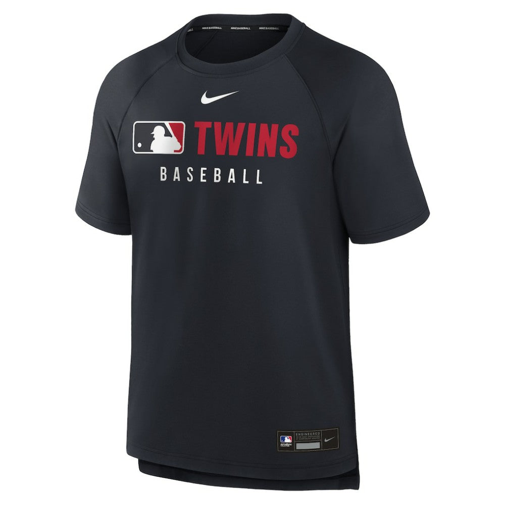 Minnesota Twins Authentic Collection Pregame Raglan Dri-FIT T-Shirt Navy