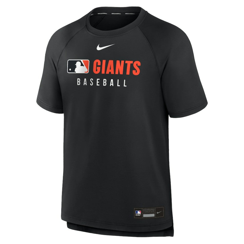 San Francisco Giants Authentic Collection Pregame Raglan Dri-FIT T-Shirt Black