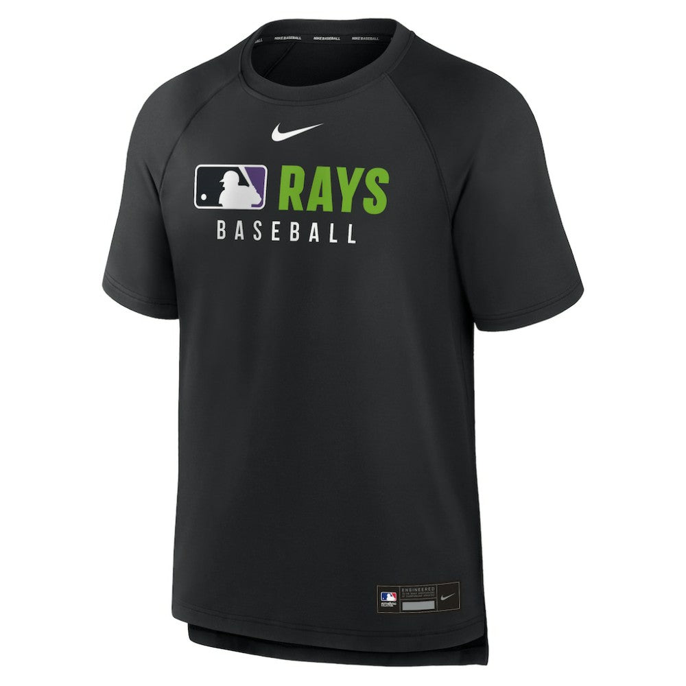 Tampa Bay Rays Authentic Collection Pregame Raglan Dri-FIT T-Shirt Black