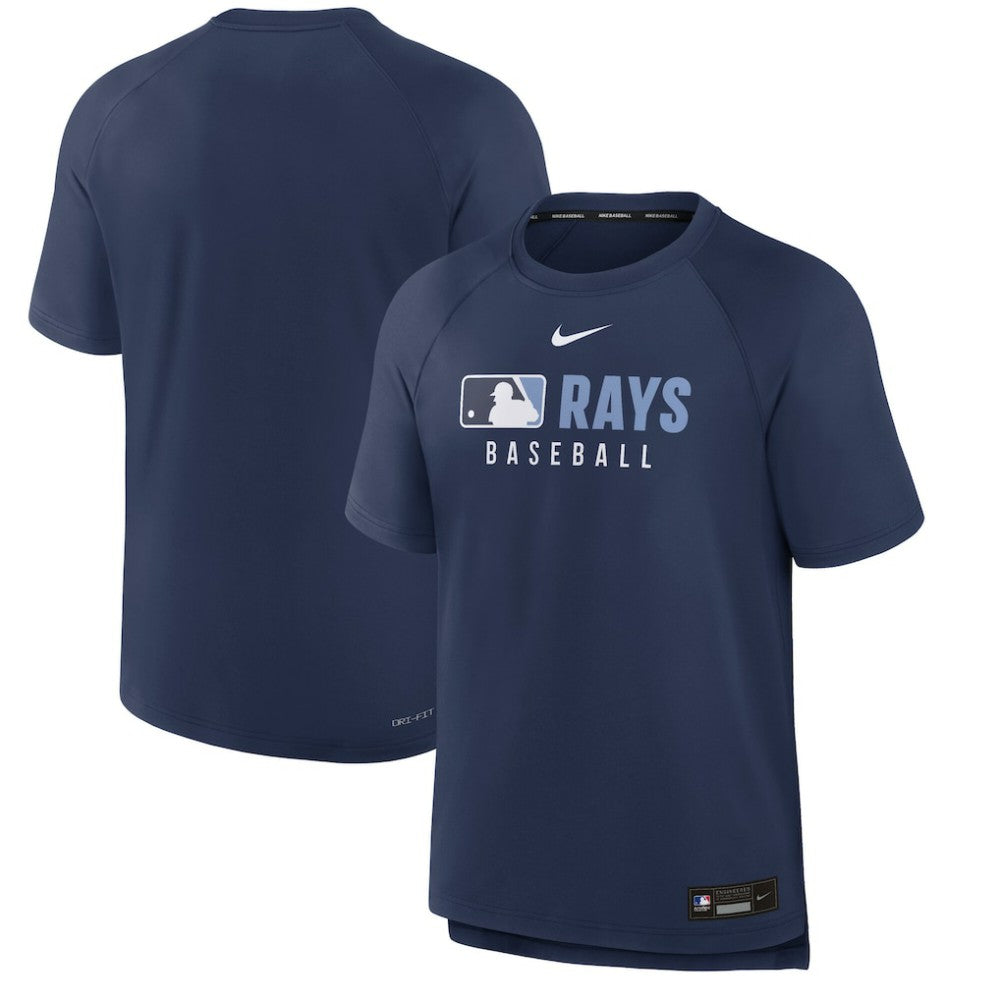 Tampa Bay Rays Authentic Collection Pregame Raglan Dri-FIT T-Shirt Navy