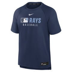 Tampa Bay Rays Authentic Collection Pregame Raglan Dri-FIT T-Shirt Navy