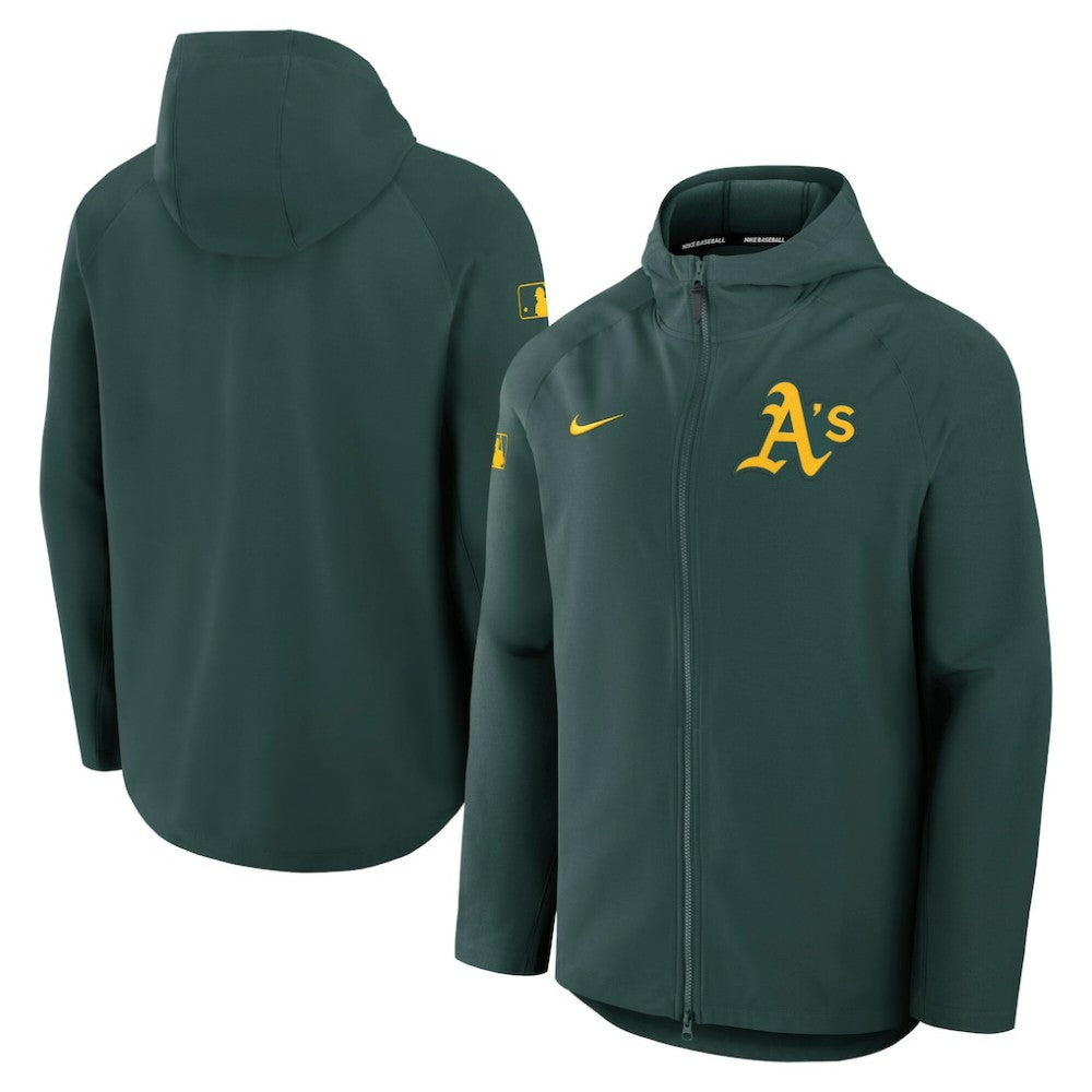 Athletics Authentic Collection Raglan Performance Full-Zip Jacket Green