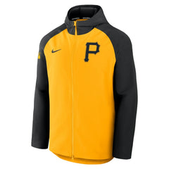 Pittsburgh Pirates Authentic Collection Raglan Performance Full-Zip Jacket Gold/Black