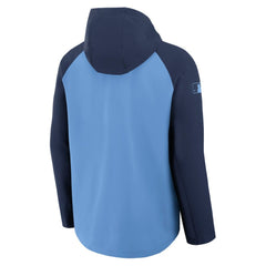 Tampa Bay Rays Authentic Collection Raglan Performance Full-Zip Jacket Light Blue/Navy