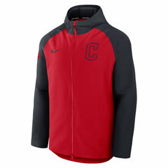 Cleveland Guardians Authentic Collection Raglan Performance Full-Zip Jacket Red/Navy