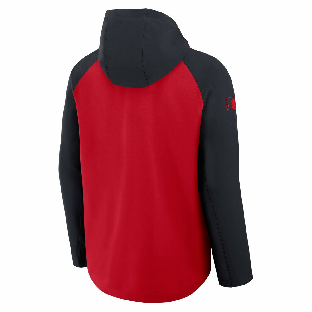 Cleveland Guardians Authentic Collection Raglan Performance Full-Zip Jacket Red/Navy
