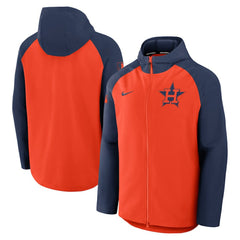 Houston Astros Authentic Collection Raglan Performance Full-Zip Jacket Orange/Navy
