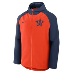 Houston Astros Authentic Collection Raglan Performance Full-Zip Jacket Orange/Navy