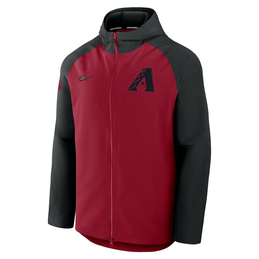Arizona Diamondbacks Authentic Collection Raglan Performance Full-Zip Jacket Red/Black