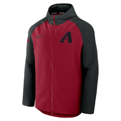 Arizona Diamondbacks Authentic Collection Raglan Performance Full-Zip Jacket Red/Black