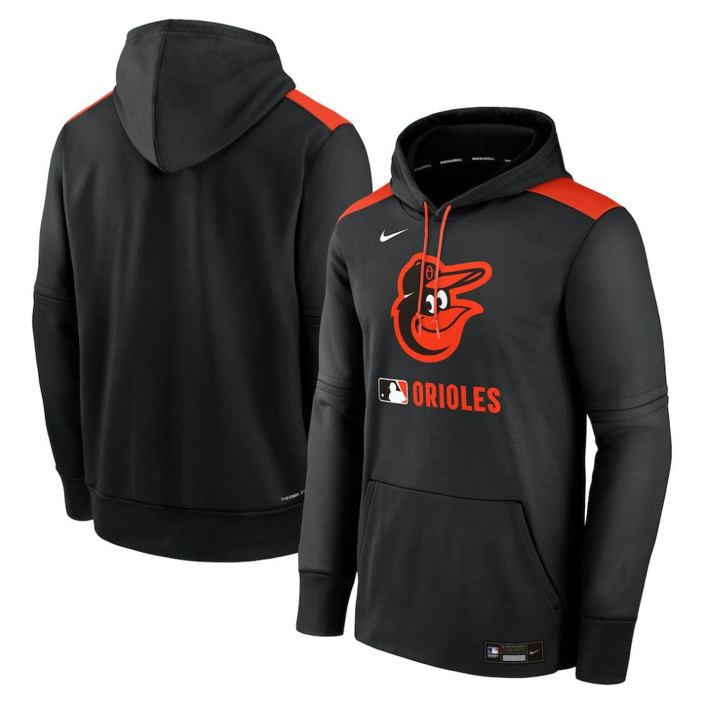 Baltimore Orioles Authentic Collection Performance Pullover Hoodie Black