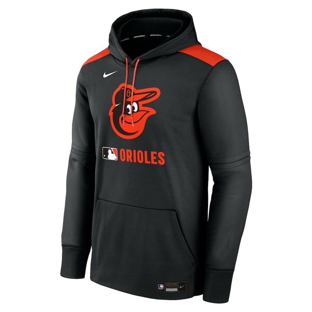 Baltimore Orioles Authentic Collection Performance Pullover Hoodie Black