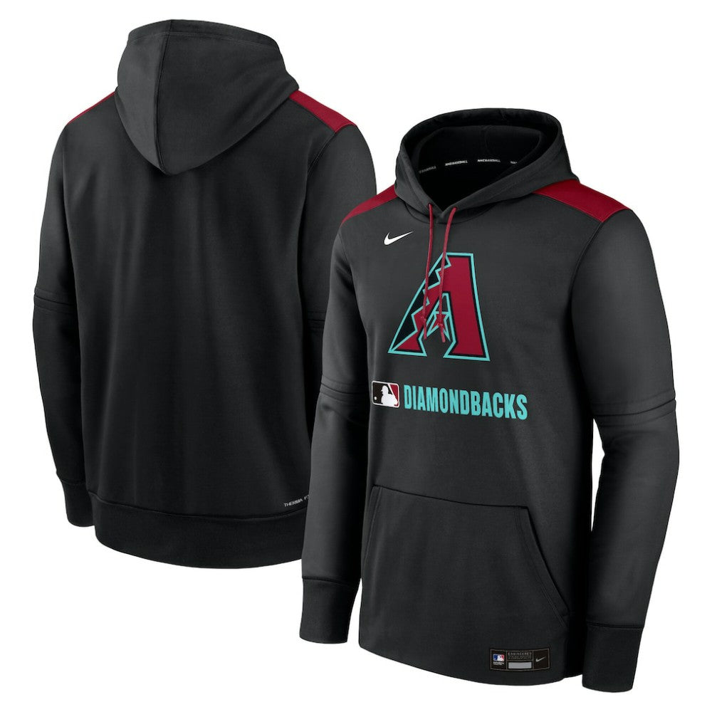 Arizona Diamondbacks Authentic Collection Performance Pullover Hoodie Black