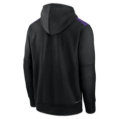 Colorado Rockies Authentic Collection Performance Pullover Hoodie Black