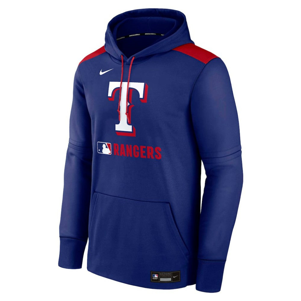 Texas Rangers Authentic Collection Performance Pullover Hoodie Royal