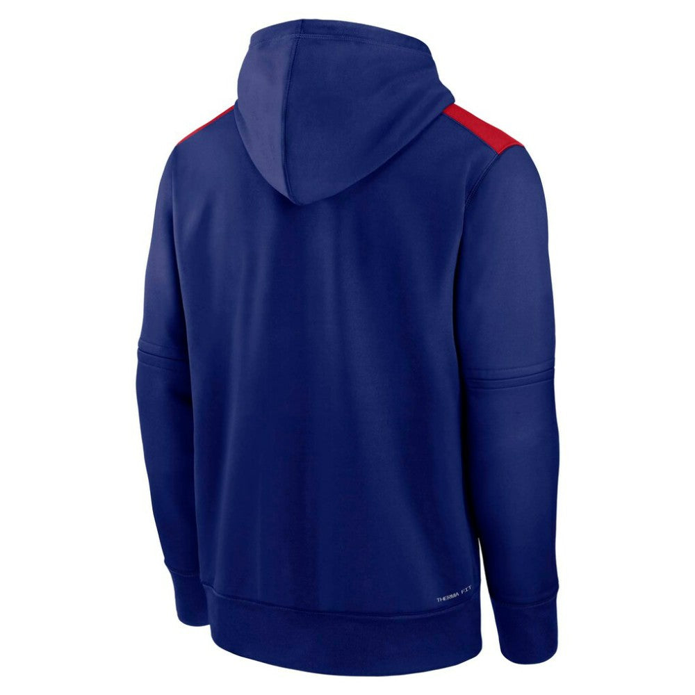 Texas Rangers Authentic Collection Performance Pullover Hoodie Royal