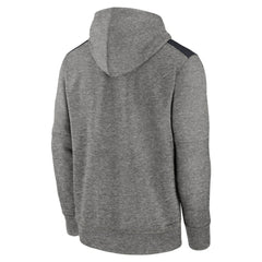 New York Yankees Authentic Collection Performance Pullover Hoodie Heather Charcoal