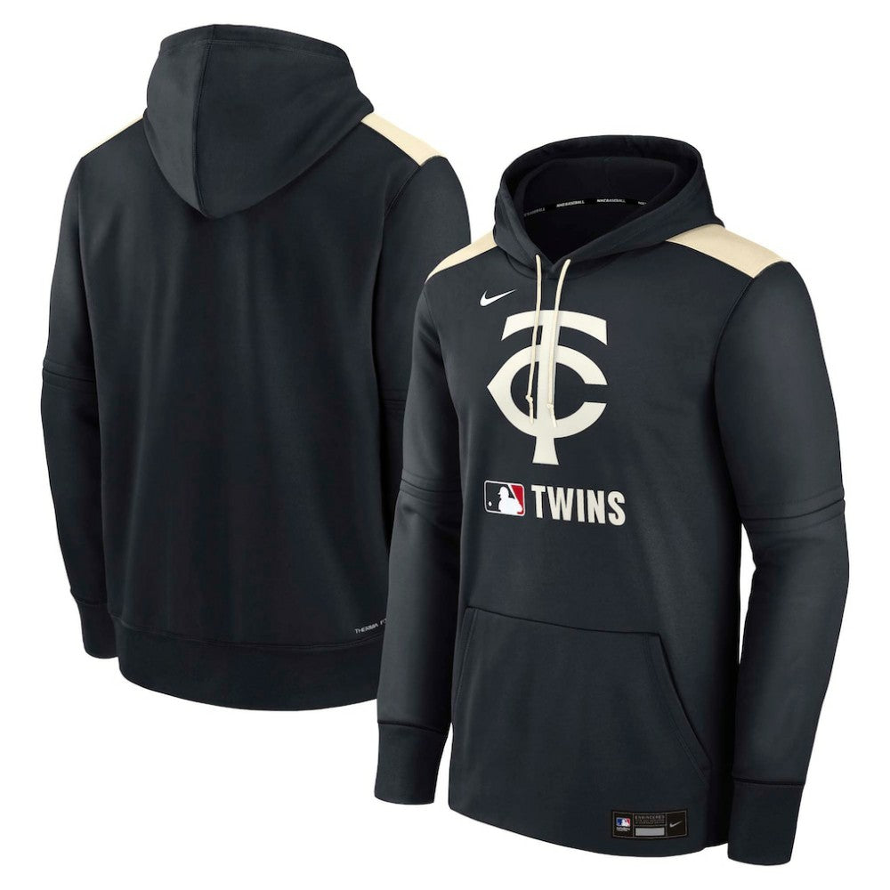 Minnesota Twins Authentic Collection Performance Pullover Hoodie Navy