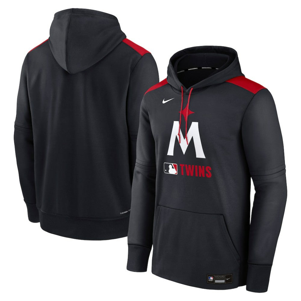 Minnesota Twins Authentic Collection Performance Pullover Hoodie Navy