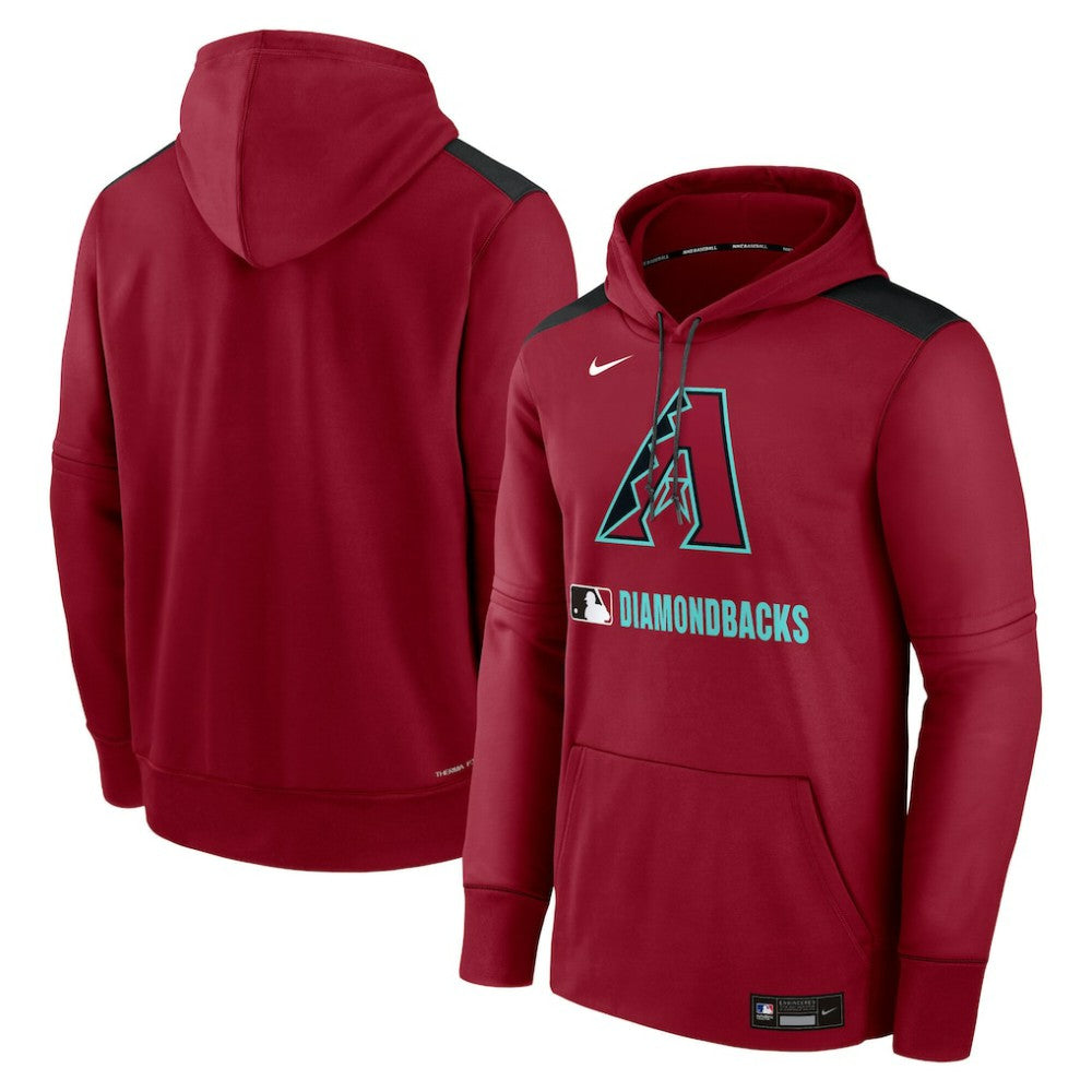 Arizona Diamondbacks Authentic Collection Performance Pullover Hoodie Red