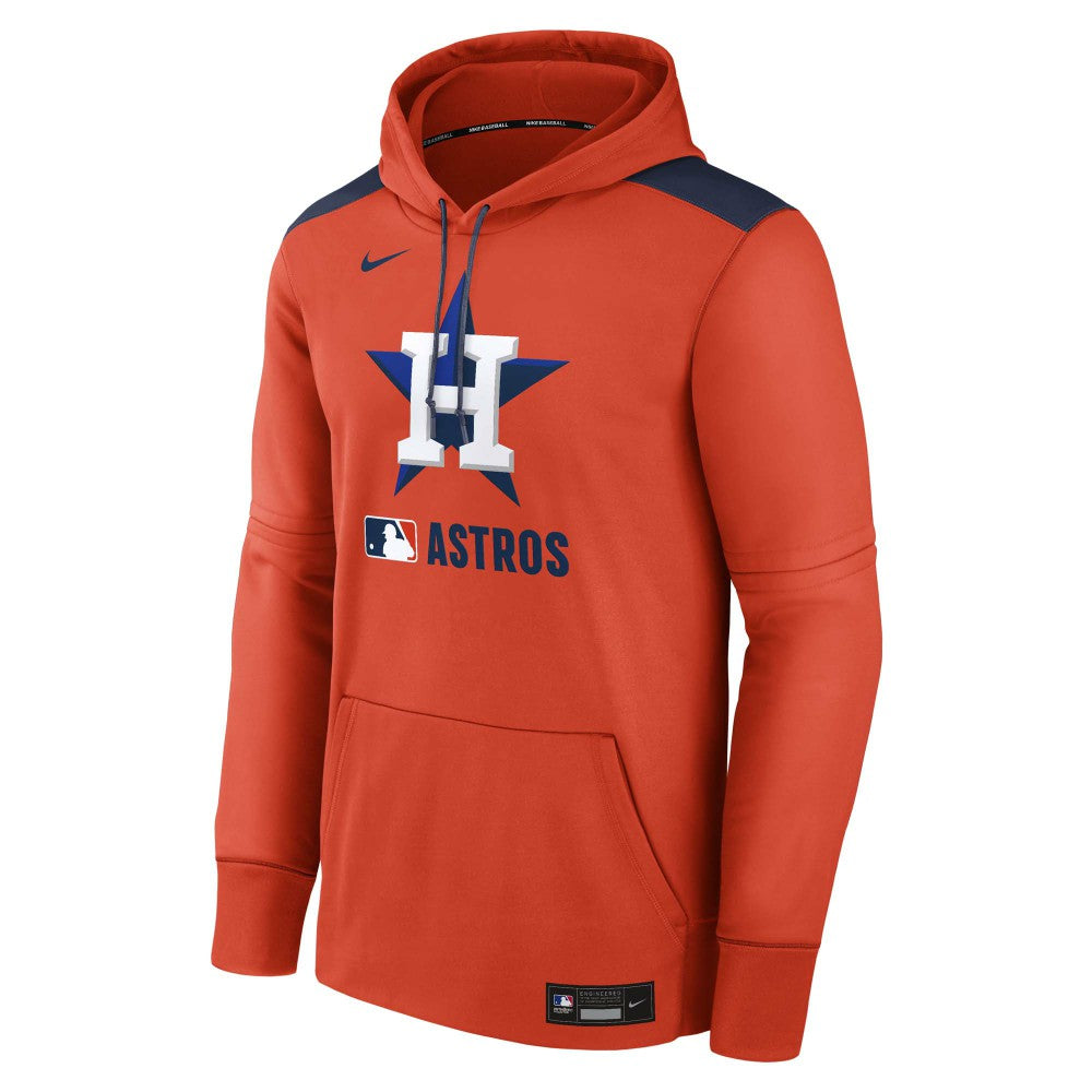 Houston Astros Authentic Collection Performance Pullover Hoodie Orange